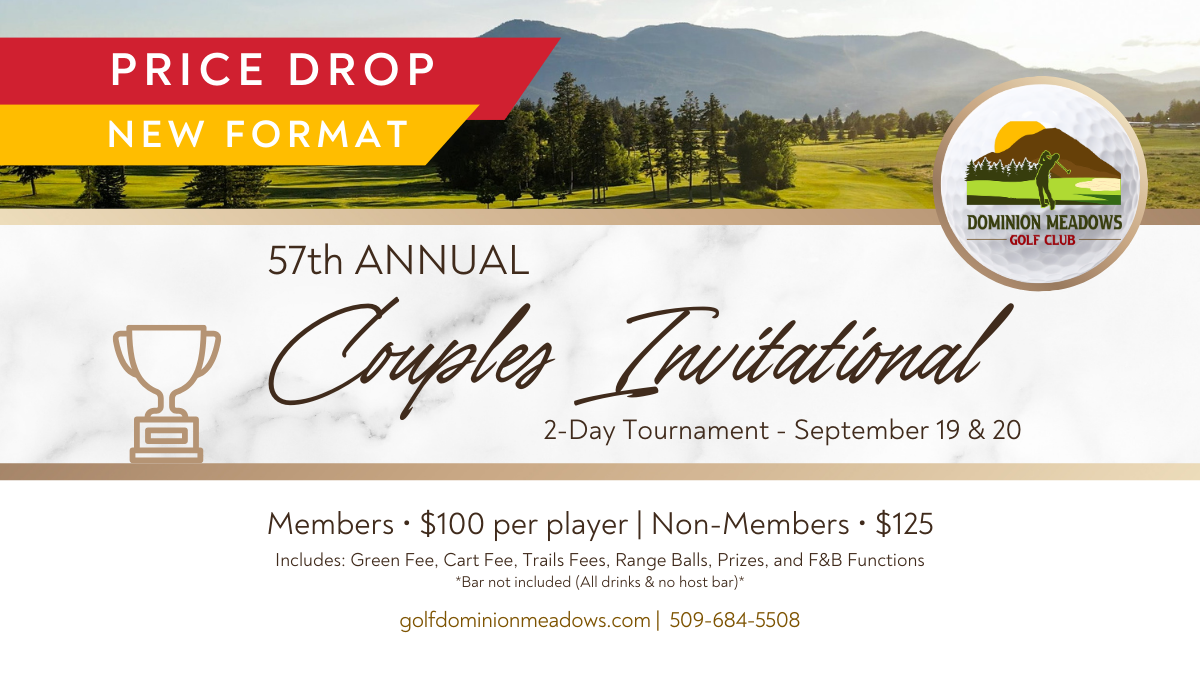 Lower prices & new format: Couples invitational