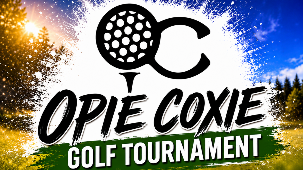 Opie Coxie golf tournament, golf ball, golf course