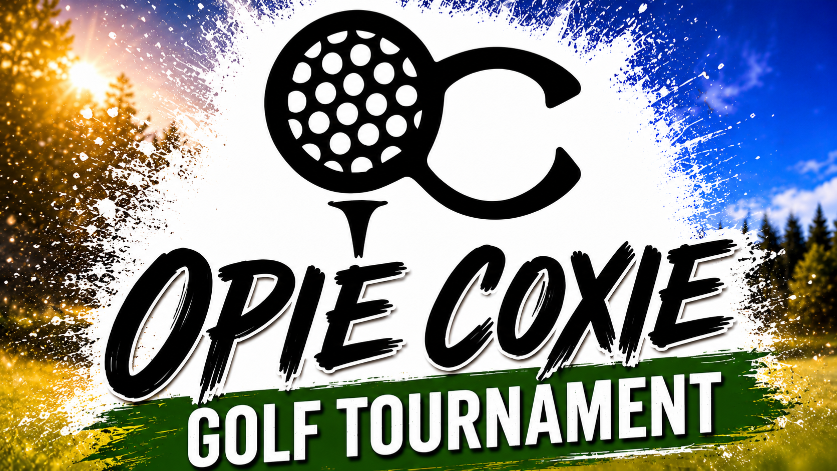 Opie Coxie golf tournament, golf ball, golf course